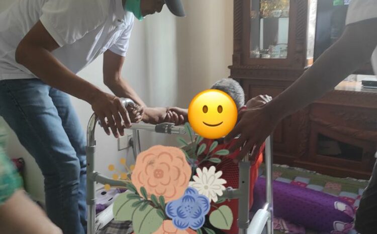  Sumbangan Alat Bantu Berjalan kepada pakcik Ismail bin Nasir di PPR Gudang 4