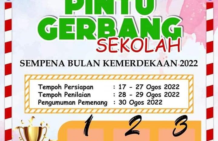  Sekolah Di Mukim Kukusan Menghias Pintu Gerbang Sempena Hari Kebangsaan 2022