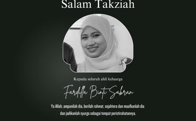  Saudari Fardilla binti Sabran Telah Kembali Ke Rahmatullah