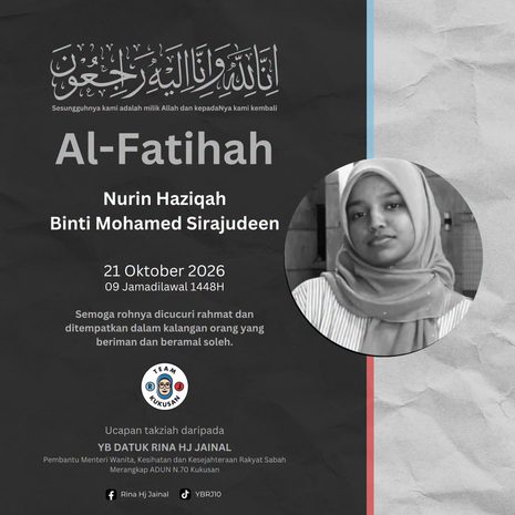  Salam Takziah Buat Keluarga Adik Nurin Haziqah